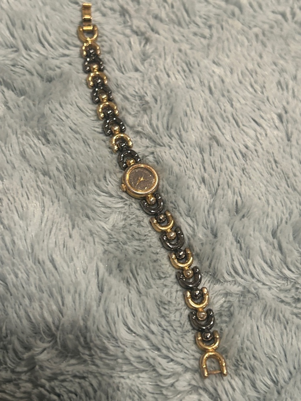 Seiko Two-Tone Gold and Black Women's Bracelet Watch